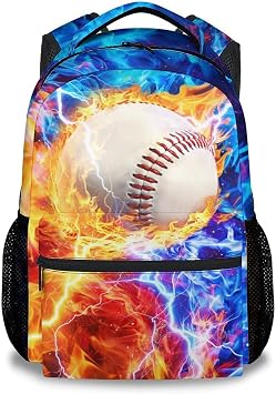 Baseball Backpack for Kids Boys - 17 Inch School Bookbag for Boy Students Sports