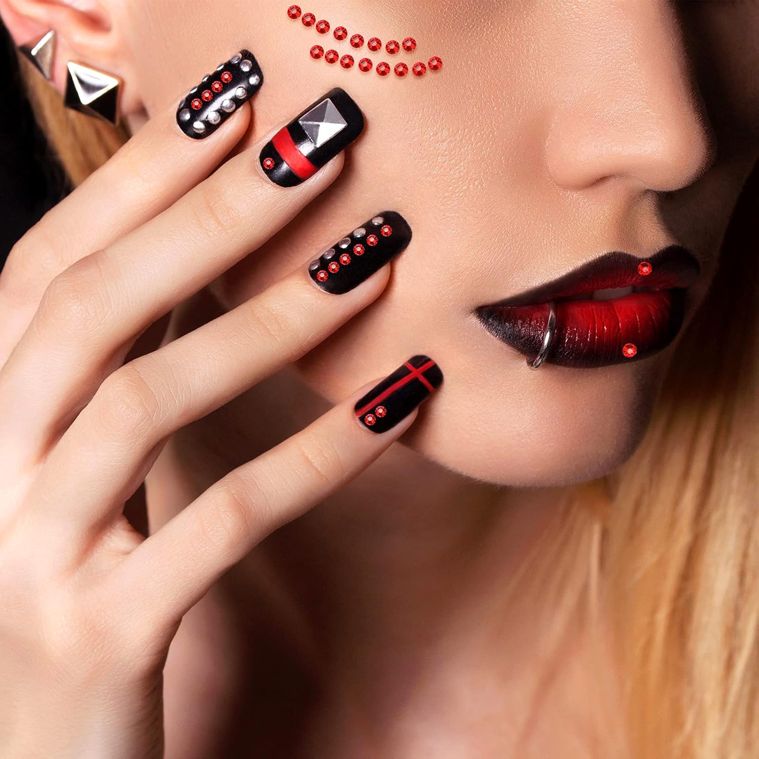 2880 Pieces Crystal Diamond Rhinestones Flat Back Round Gems Charms Stones Rhinestones Crystals Round Beads Flat Back Glass (Red,SS20) : Arts, Crafts & Sewing