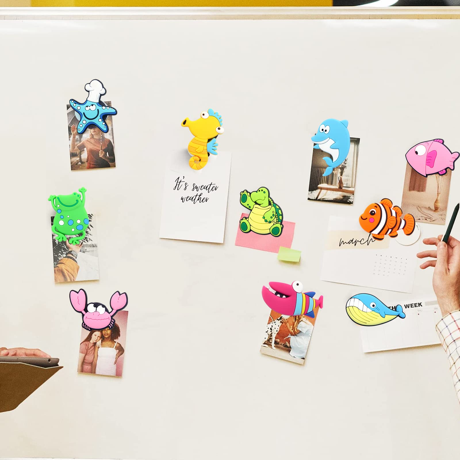 40 Calamite Colorate Per Frigorifero - Magneti Rotondi Da 20mm Per Lavagna Magnetica E Decorazione - Foto 6