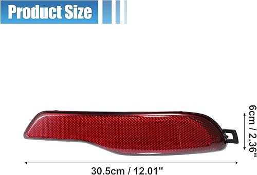 Miniatura 5 de uxcell Reflector de parachoques trasero del coche derecha para Jeep Cherokee 2014 2015 2016 2017 2018 No.68105144AC