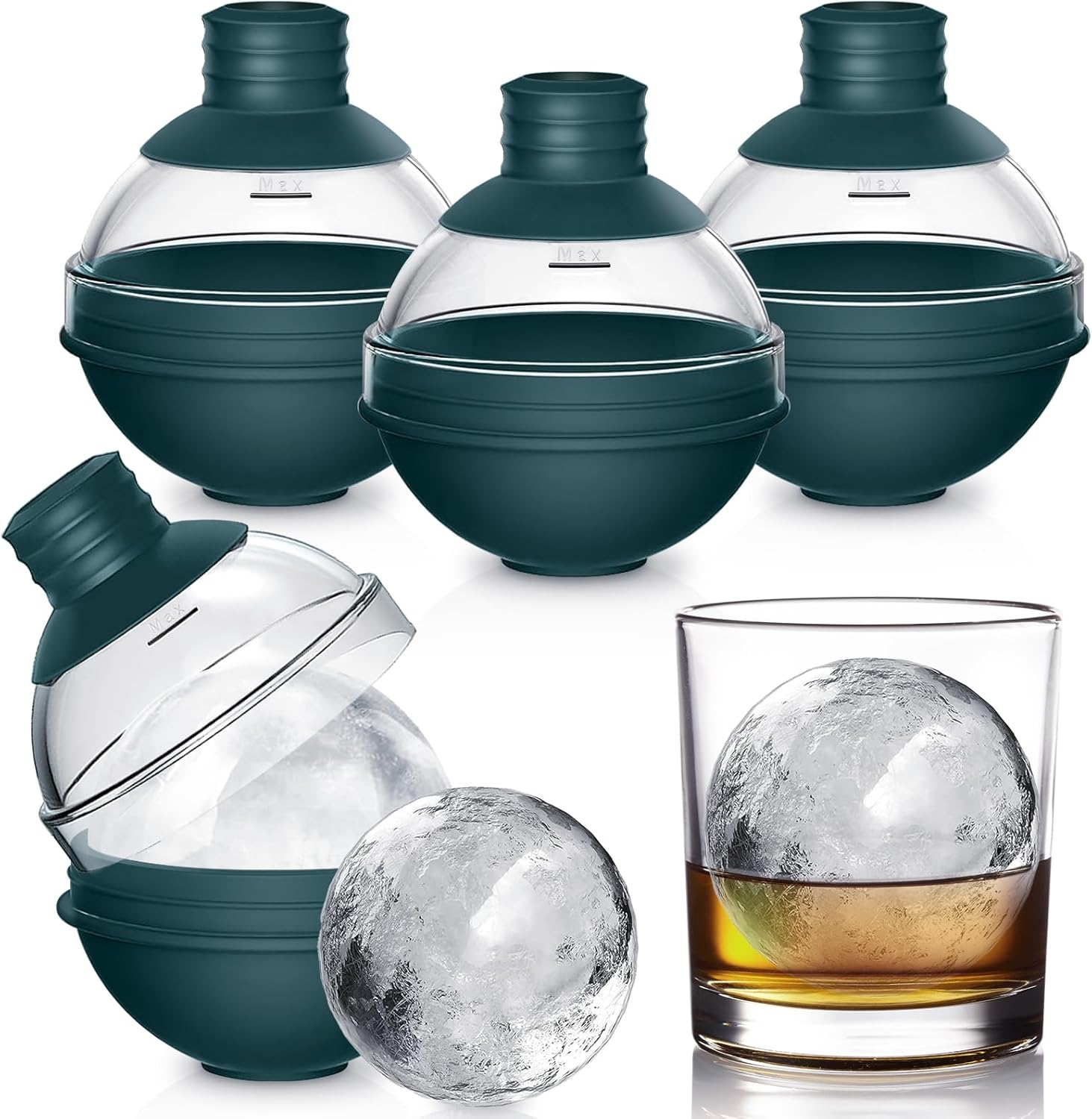Round Ice Cube Trays For Freezer, 111PCS×1IN Circle Ice Cube Tray With Lid And Bin - View #6