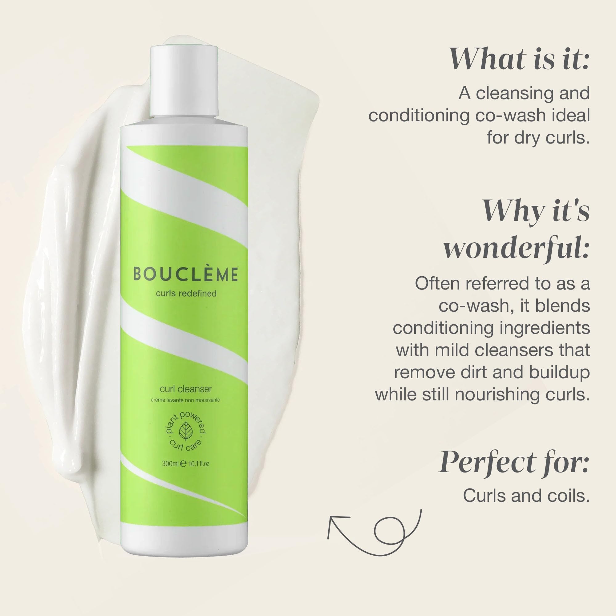 Bouclème Curl Cream Cleanser Lockencreme in Salongröße (1Liter)