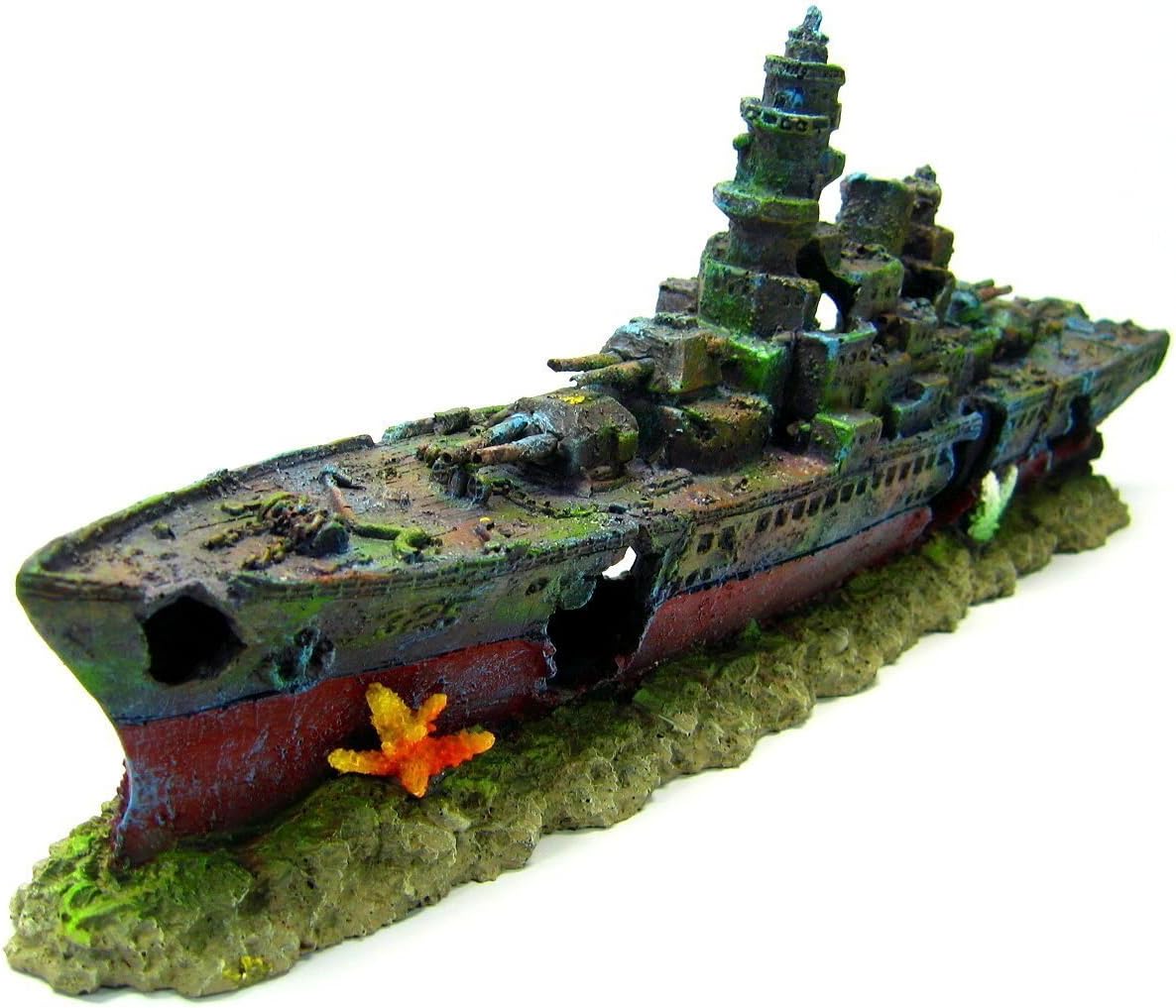 Aquarium Titanic Shipwreck Decor - Colorful Resin Wreck Ornament For Fish Tank Landscaping - View #6
