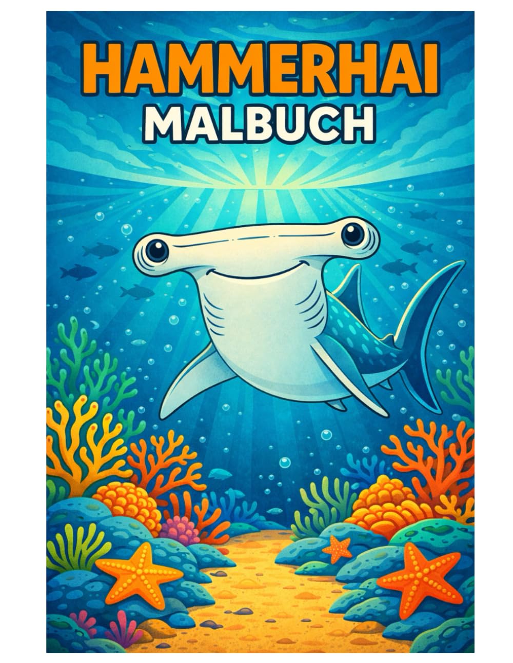 Hammerhai Malbuch: 50 faszinierende Ausmalbilder des außergewöhnlichen Meeresräubers – Für Kinder und Erwachsene zum Ausmalen und Entspannen