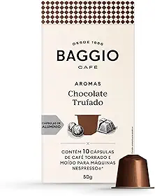 Baggio Café Cápsulas De Café Aroma Chocolate Trufado Compatível Com Nespresso Contém 10 Cápsulas