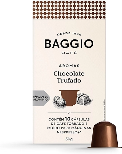 Baggio Café Cápsulas De Café Aroma Chocolate Trufado Compatível Com Nespresso Contém 10 Cápsulas
