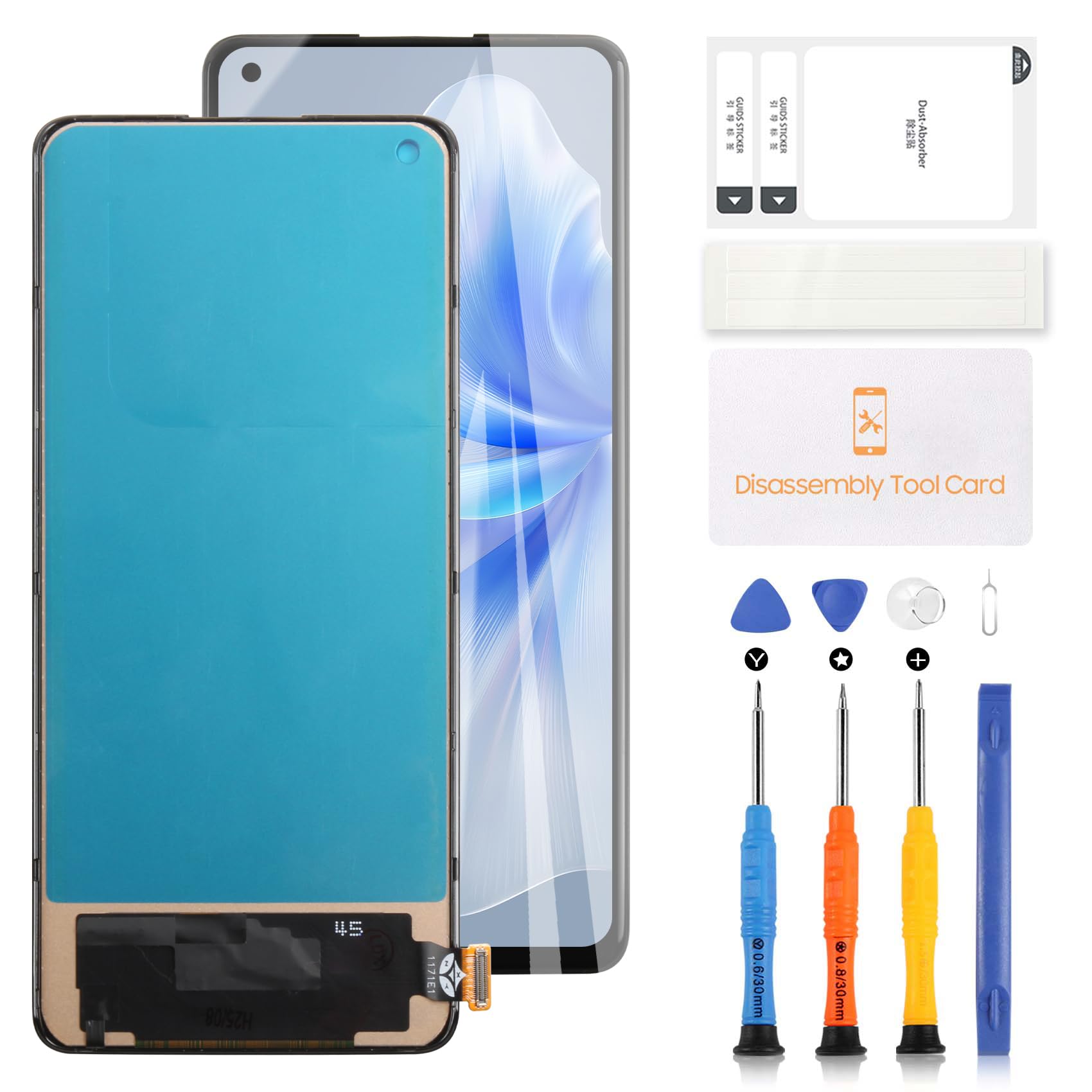 Schermo LCD TFT per OPPO Find X2 Neo 5G di ricambio per OPPO Find X2 Neo CPH2009 Display LCD Touch Digitizer Kit di riparazione in vetro con strumenti (nero senza cornice)