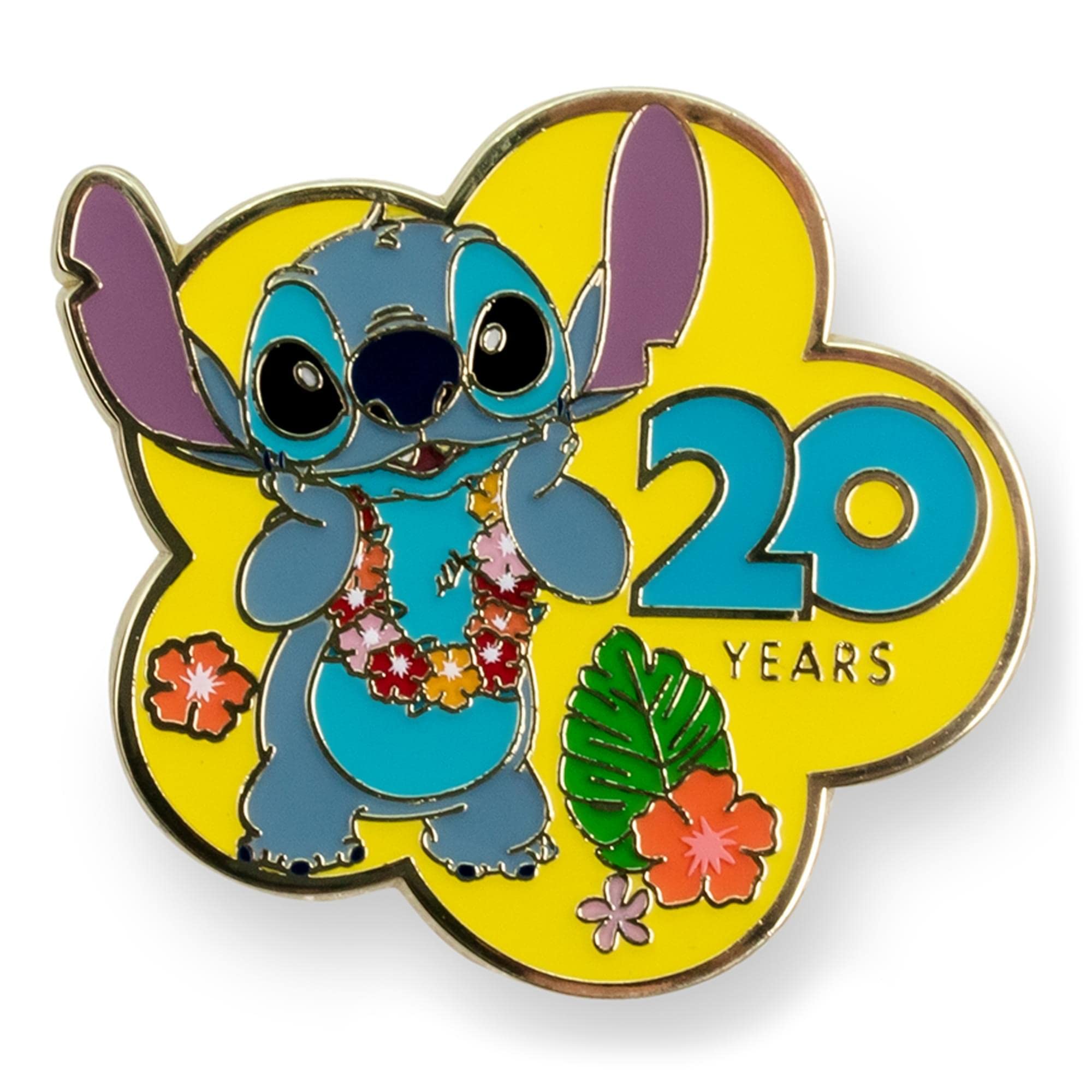 Disney Lilo & Stitch 20th Anniversary Limited Edition Enamel Pin Exclusive | Metal Brooch Badge Accessories For Backpack, Clothes, Hats | Cute Gifts and Collectibles