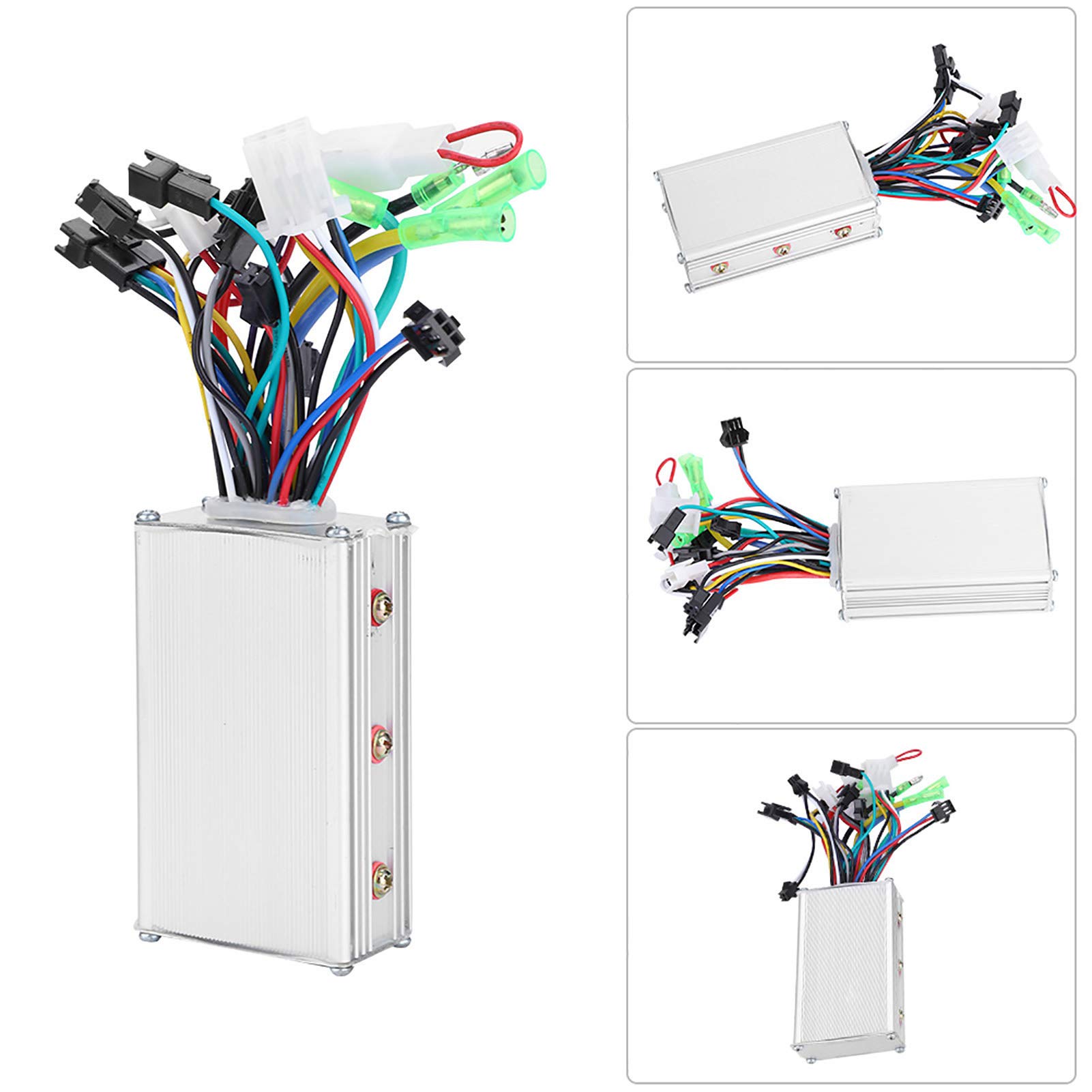 CHICIRIS Display del Controller per Bici elettriche, Pannello di Controllo del Display LCD del Controller con Accessorio Interruttore del Cambio per Scooter Elettrico (Nero)(36V)