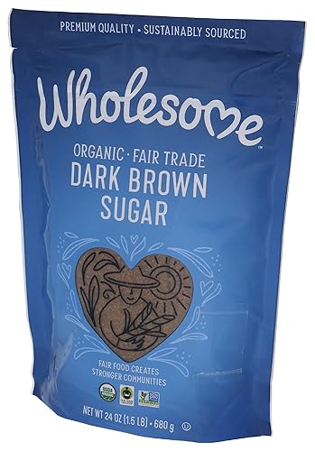 Miniatura 5 de Wholesome Edulcorantes de 24 onzas de azúcar moreno oscuro orgánico, comercio justo, sin OMG, sin gluten y vegano, azúcar para hornear y glaseado, 1