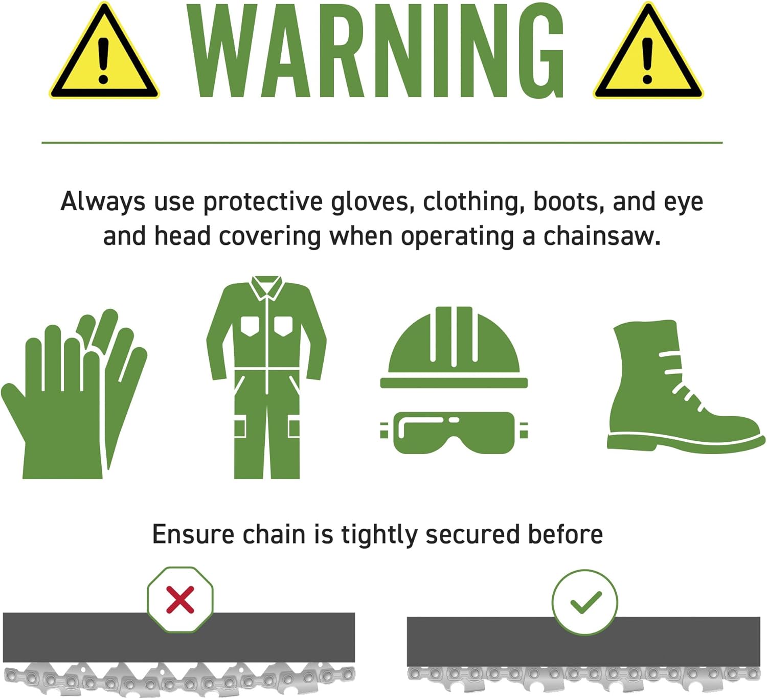 8TEN 20" Chainsaw Guide Bar & Chain .050 13/40 78DL for Husqvarna 460 455 Mcculloch Poulan Jonsered 501840978