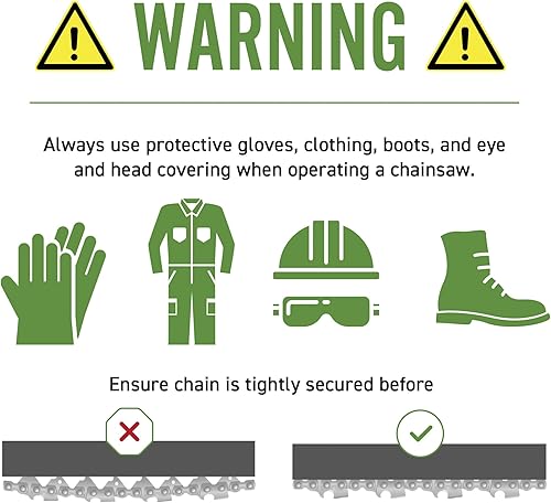 Miniatura 7 de 8TEN Barra guía de motosierra de 10 pulgadas y cadena .050 38LP 40DL para Husqvarna 36 136 Echo Poulan Craftsman Sun Joe H37-40