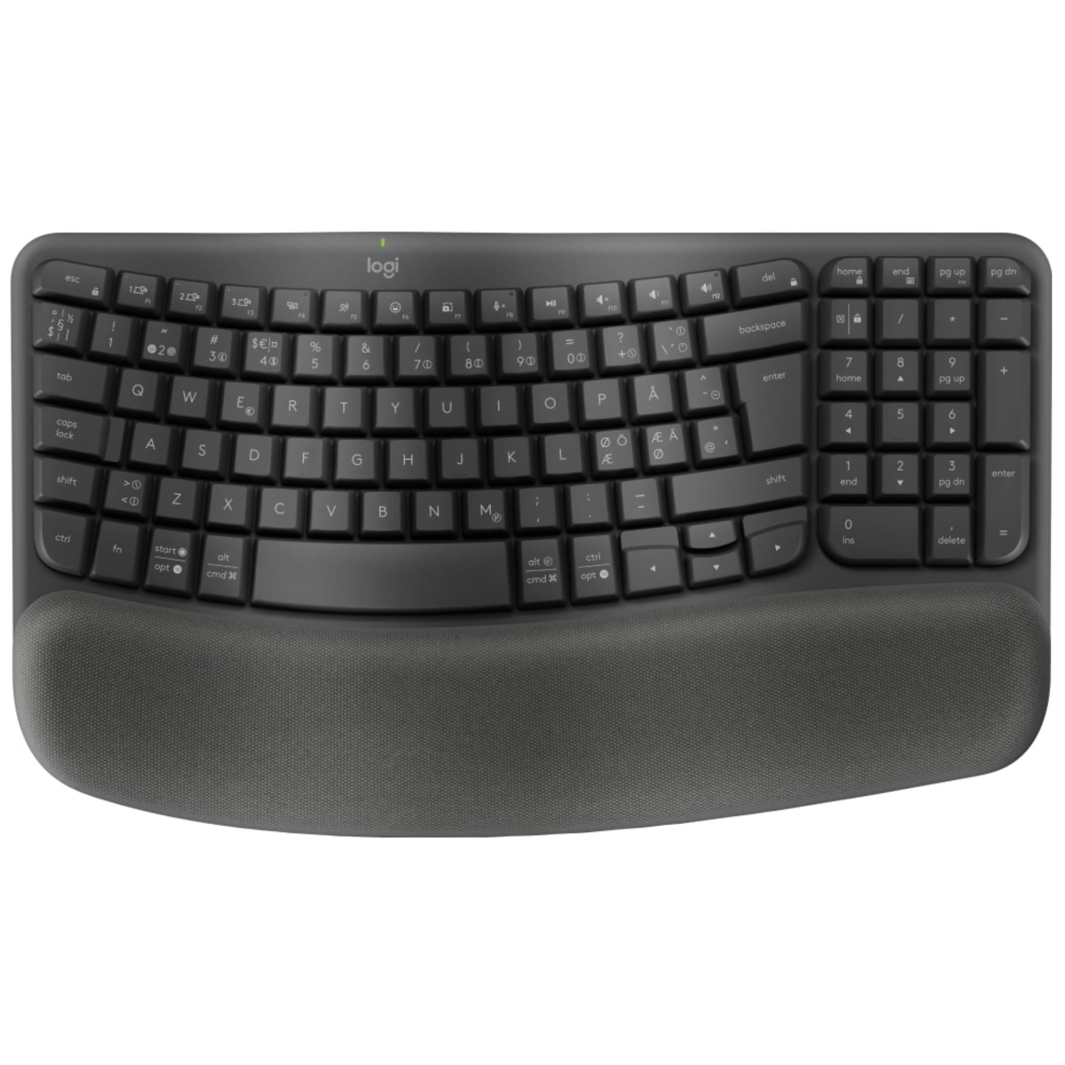 Wave Keys wireless ergonomic keyboard - PAN QWERTY