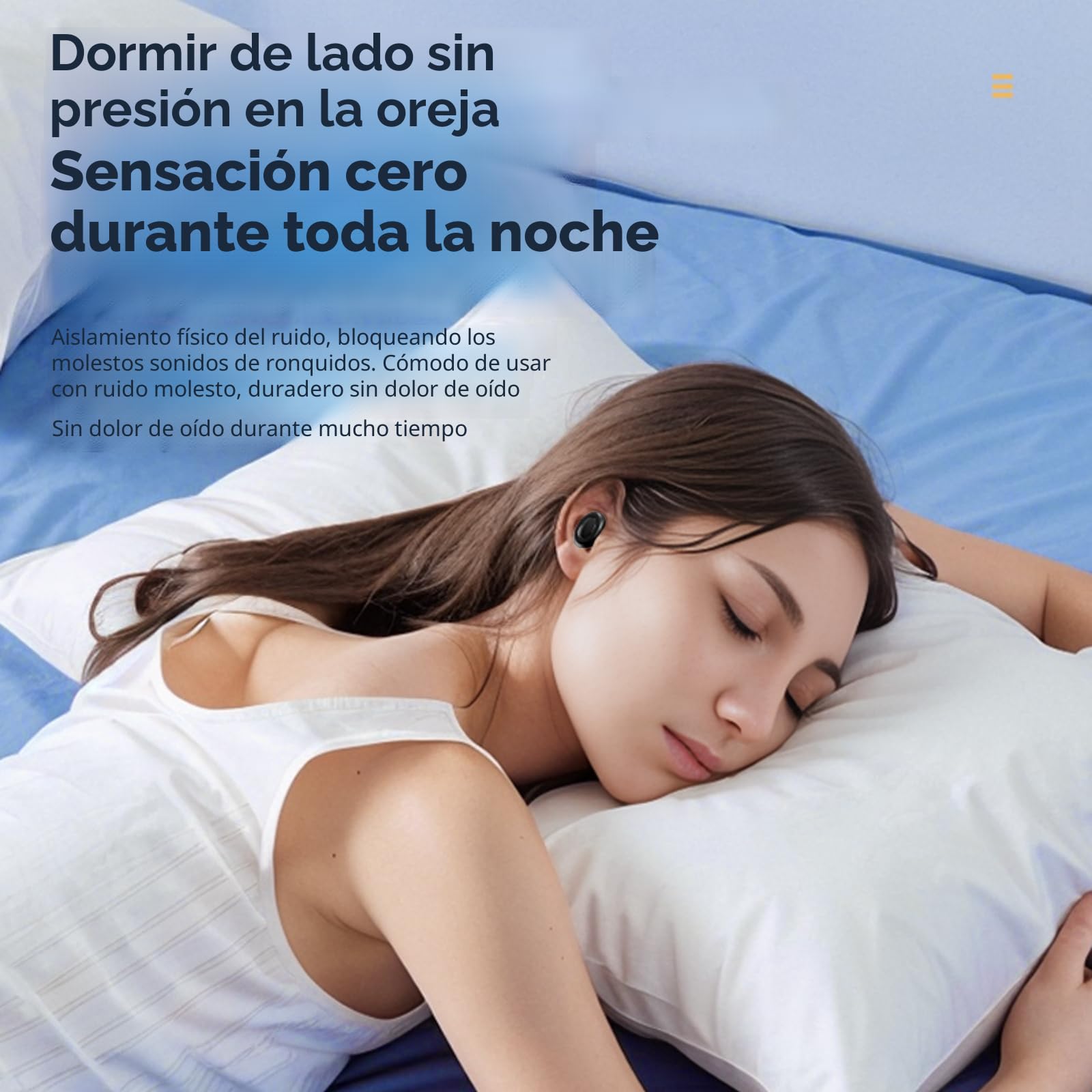Tapones para Dormir, Tapones Oidos Ruido Dormir 30 dB, Tapones de Silicona Reutilizables Ultra Suaves para Conciertos, Viajar, XS/S/M/L