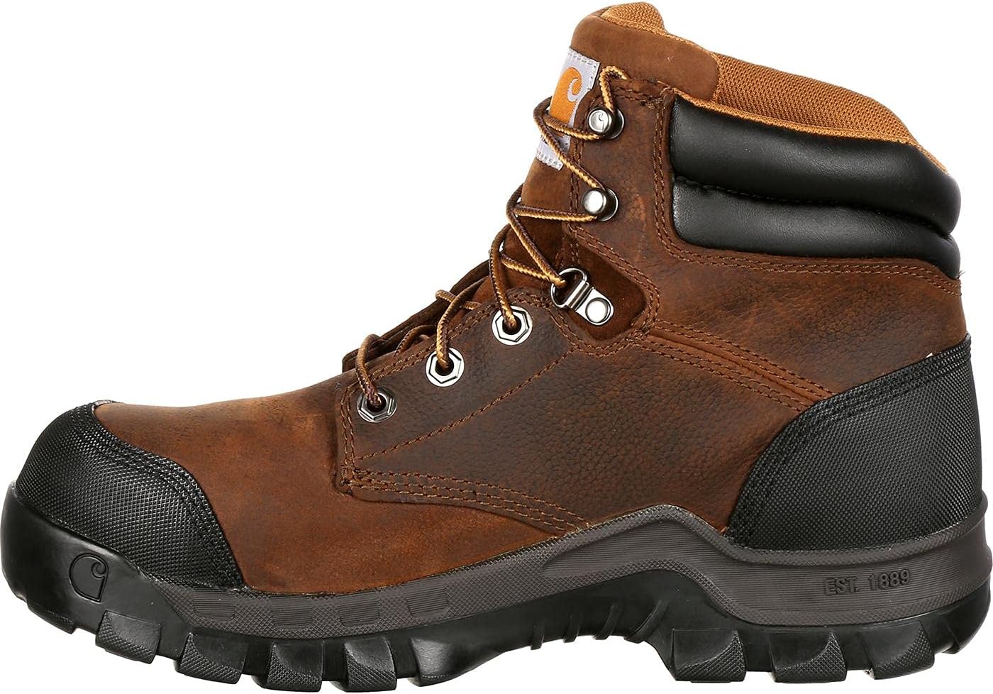 Carhartt Men's Rugged Flex WP 6" Composite Toe Work Boot, Dark Brown Oil Tanned, 10 M US - Image 6