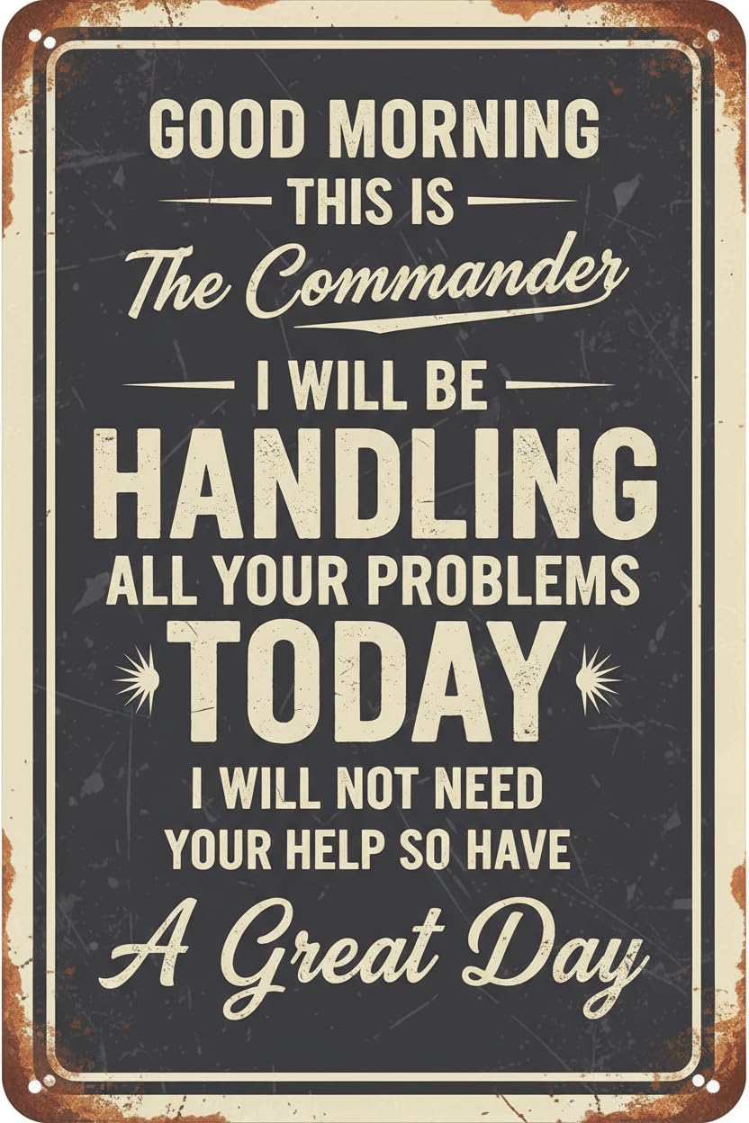 Good Morning This Is God Christian Tin Sign, 8x12 Inch