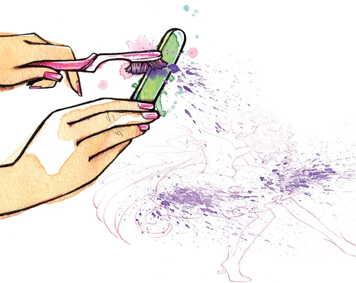 Style Me Up - Creative Craft Kit - Set of Watercolor Paints, Pencils, Brushes and Coloring Book for Girls - SMU-1301