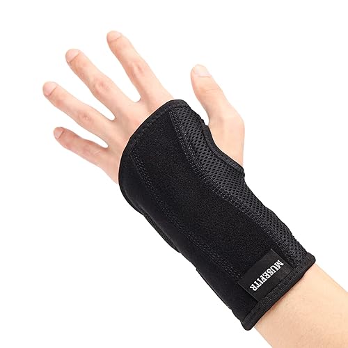 MUSEFITR Muñequera de túnel carpiano para soporte nocturno, muñequera de compresión para estabilizadores de férula para mujeres y hombres, alivio