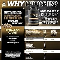 Vista 8 de Cholesterol Supplement - Triglycerides Support Capsules w. Organic, Odorless Garlic, Cayenne Pepper, Plant Sterols to Support Normal HDL and LDL