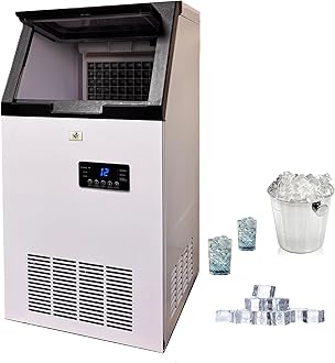 Allied Appliances Commercial Ice Cube Maker, 45Kg in a Day, 45 Crystal Clear Square Ice Cube in13-20 Mins, Ice Maker is Very usefull in Restaurent/Bars/Hotels/Kitchen/Office/Party Hall etc.