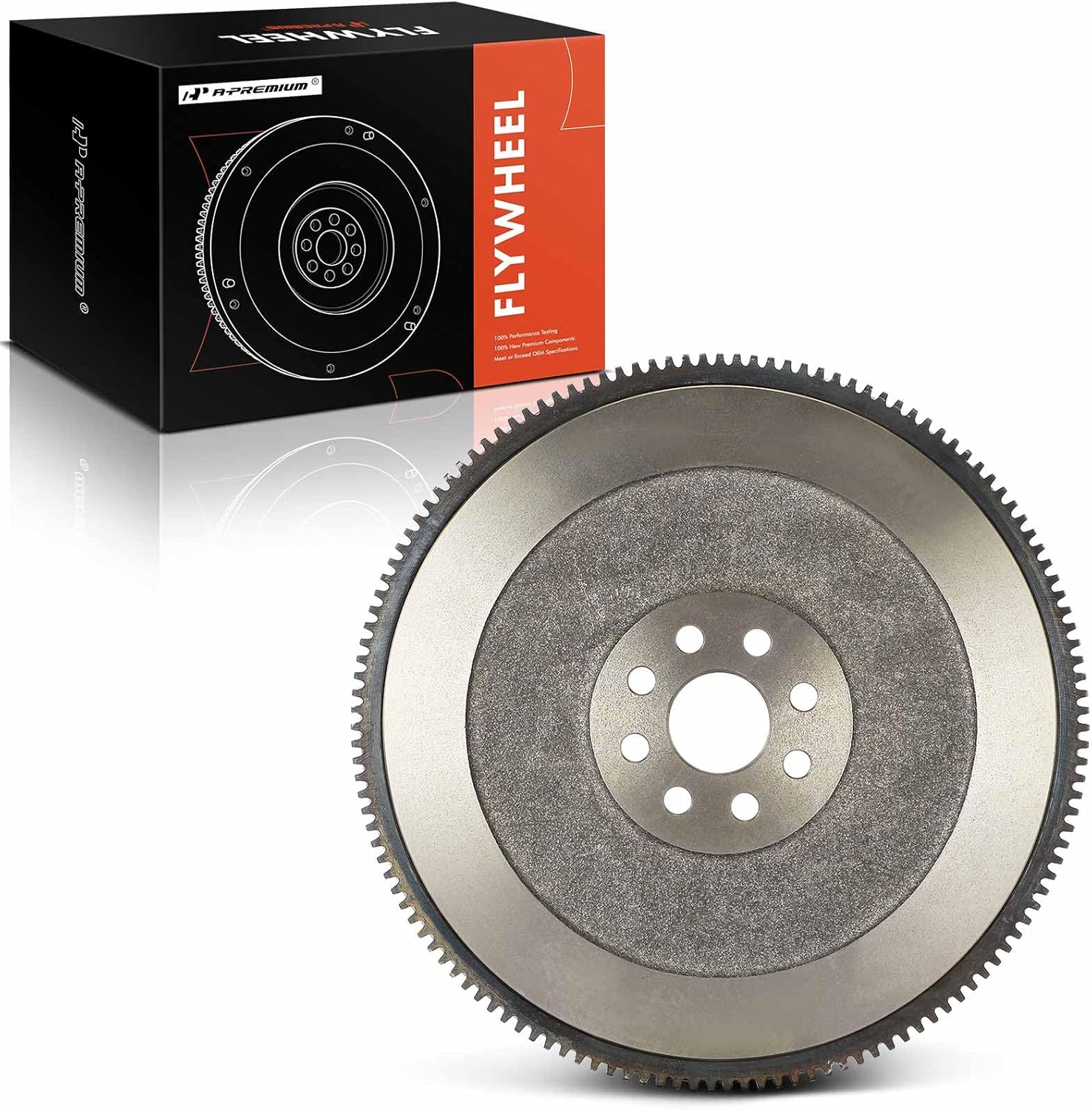 A-Premium Clutch Flywheel Compatible with Chevrolet Cobalt 2005-2007 & Saturn Ion 2004-2007 2.0L, 8 Bolt Holes, 135 Teeth, Manual Transmission