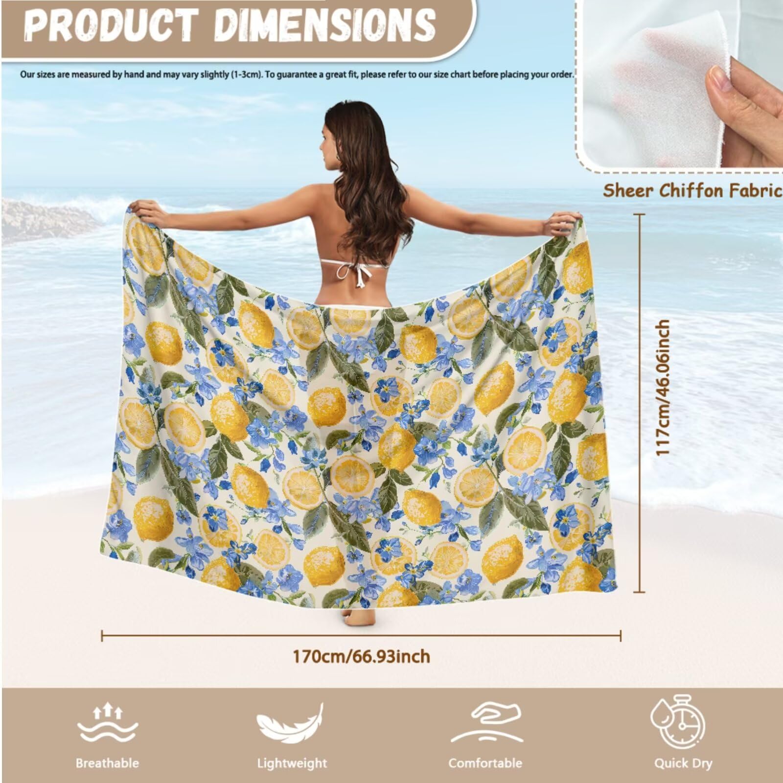 Costume da bagno da donna a vita alta, controllo della pancia, top costume da bagno con slip e copricostume, 3 pezzi