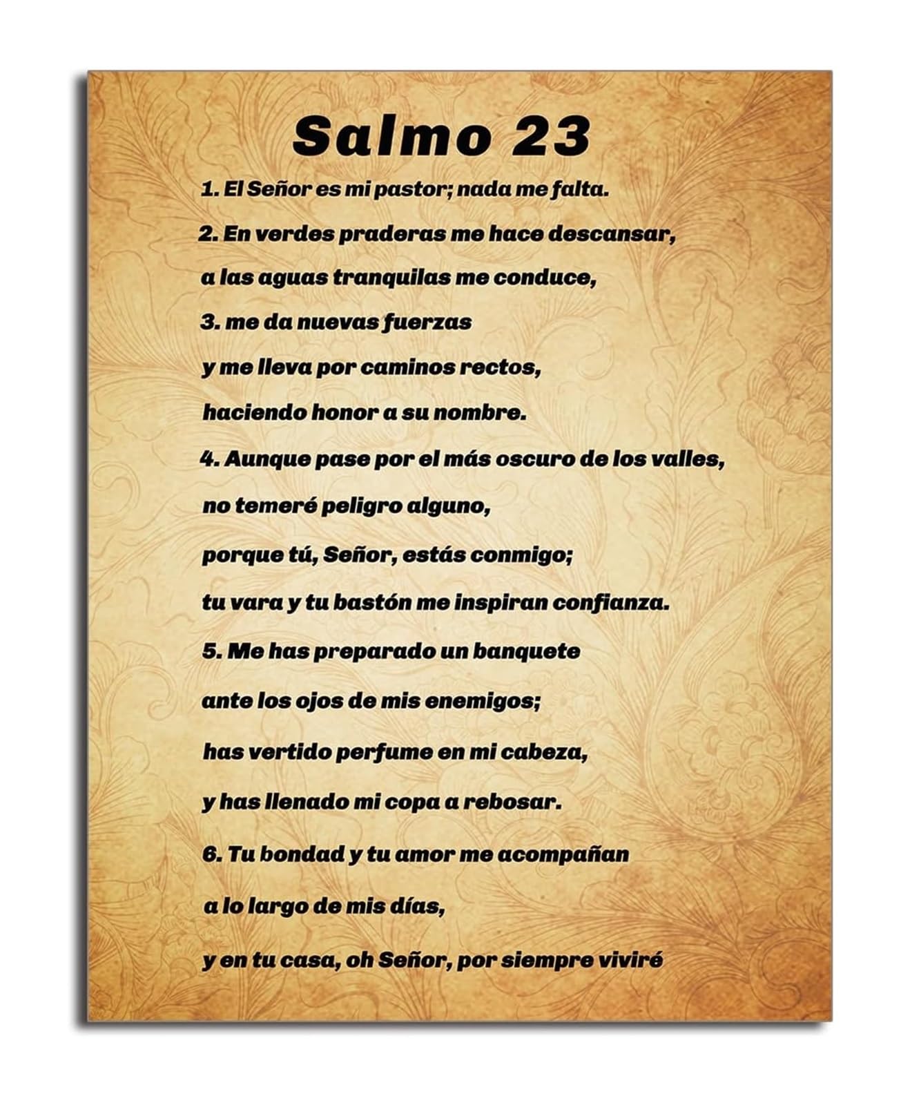 PKNVKZIDK Religious Wall Decor Psalm 23 The Lord is My Shepherd Scripture Art Print for Church Sunday School Classroom Christian Inspiration