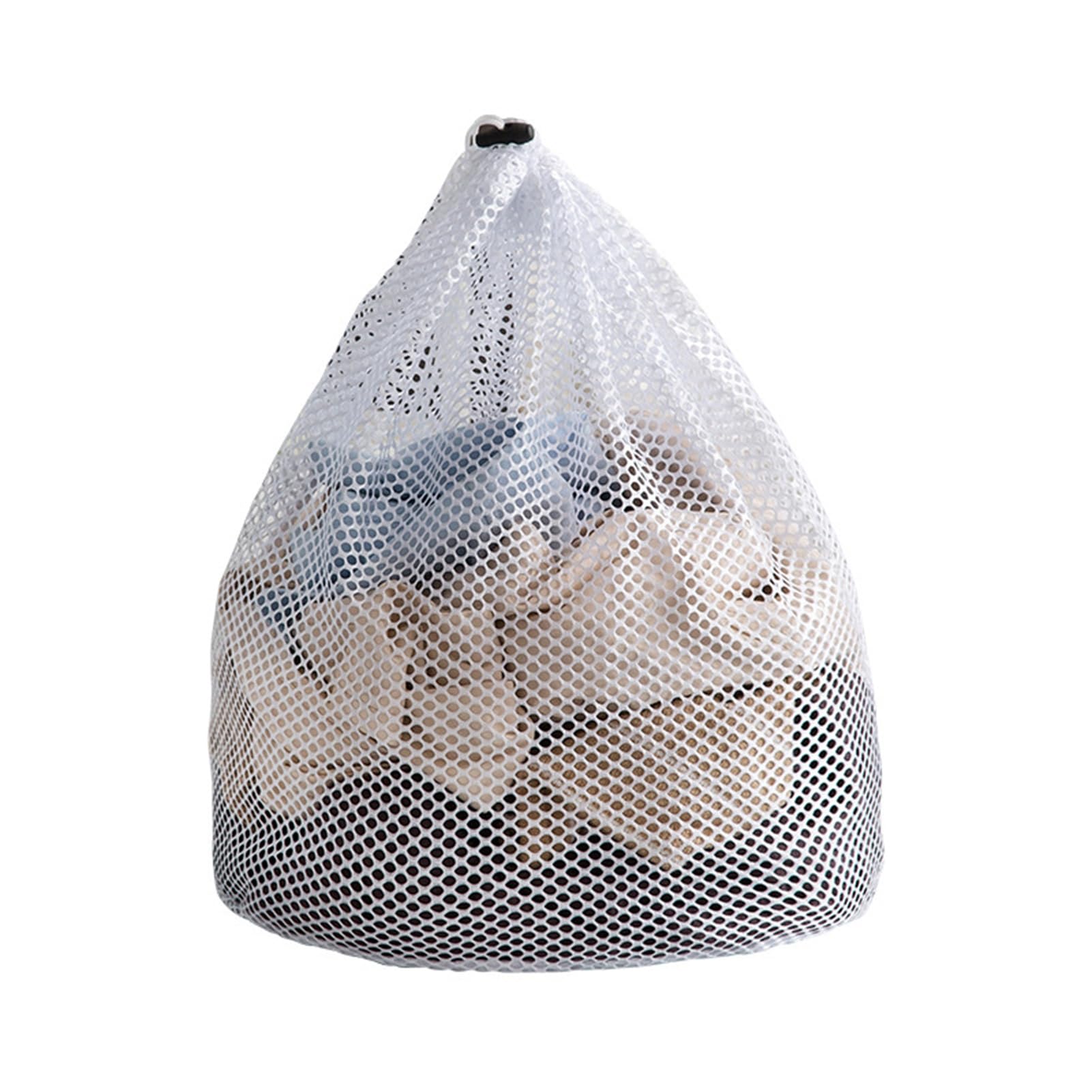 Ulafbwur A Washing Net Bag Laundry Bag Mesh Strong Load Bearing With Drawstring Nti-Deform Tough Washing Net Bag Household Supplies Laundry Pouch Laundry Pouch