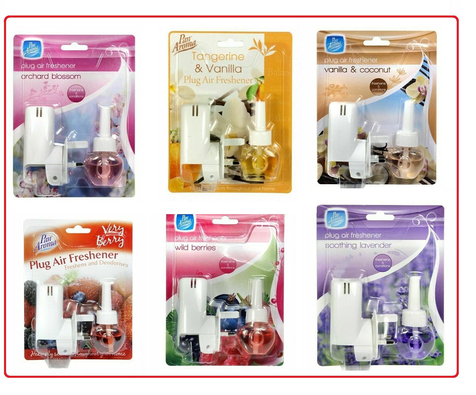 Plug air freshener Soothing Lavender Air Freshener Electrical Liquid Pan Aroma (ANY RANDOM 3)