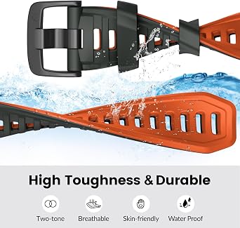 26mm Soft Silicone Replacement Strap for Instinct 2X/2X Solar
