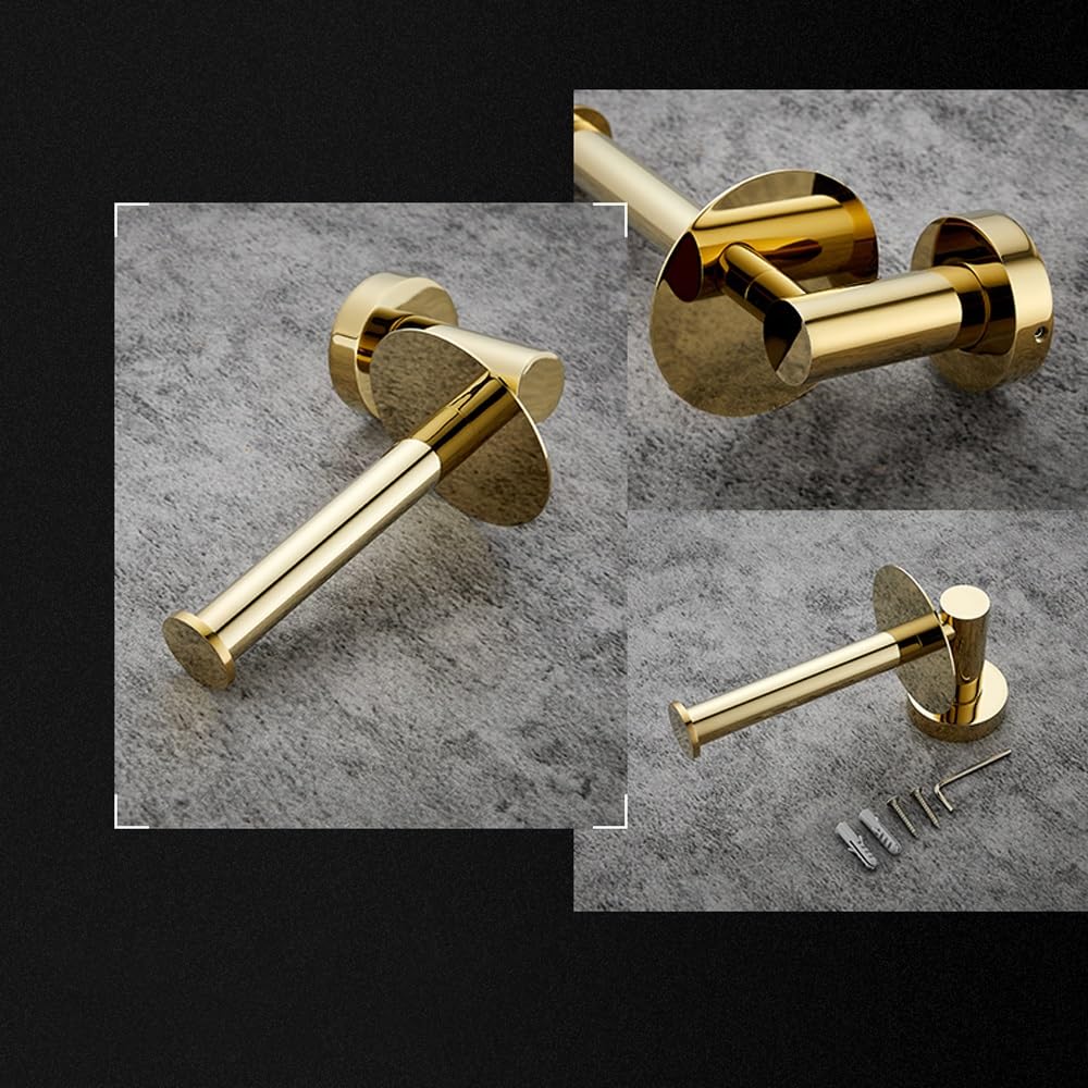 Portarotolo di carta igienica da parete per bagno, cucina, bagno (argento)