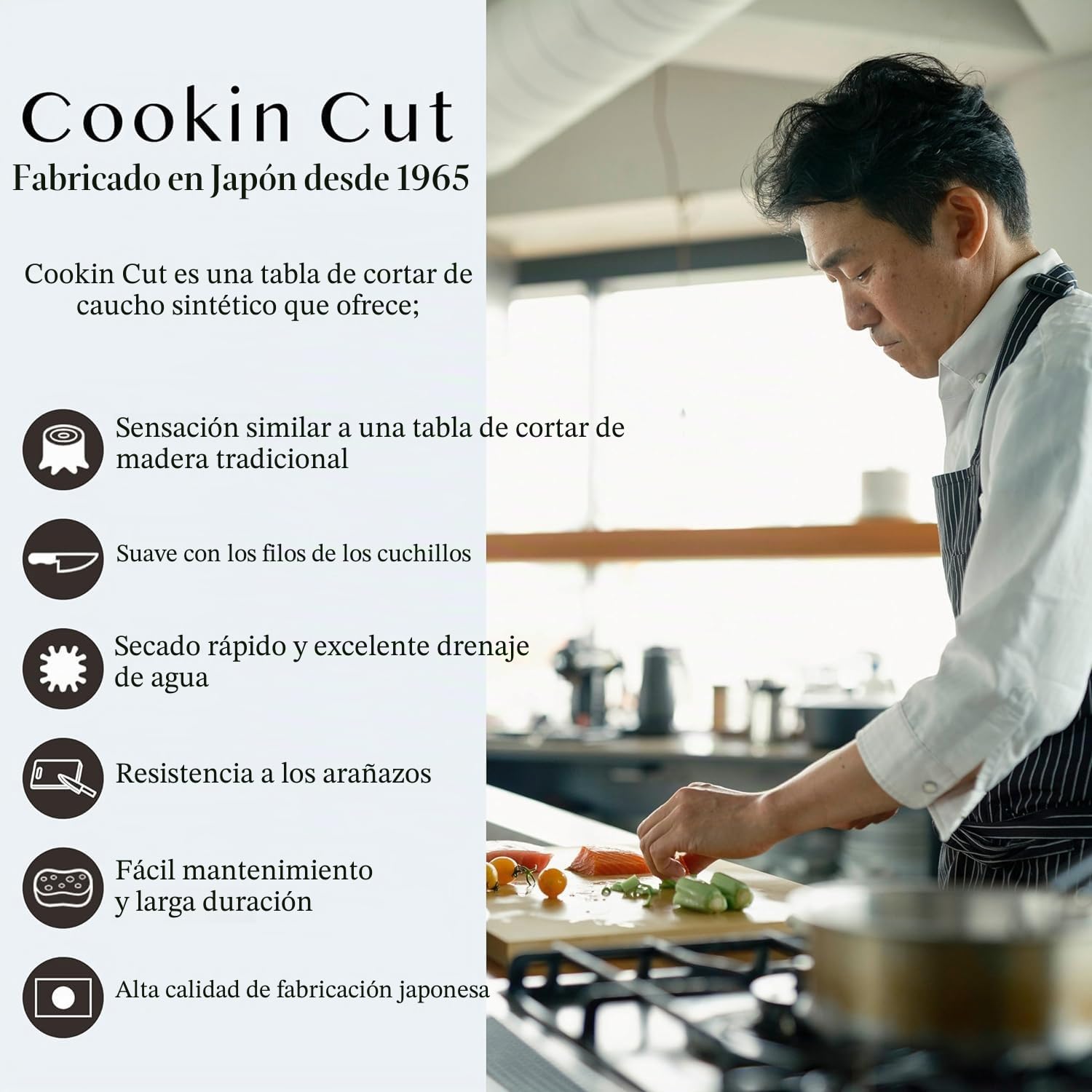 Synthetic rubber cutting board Asahi Cookin cut (LL) by Asahigomu