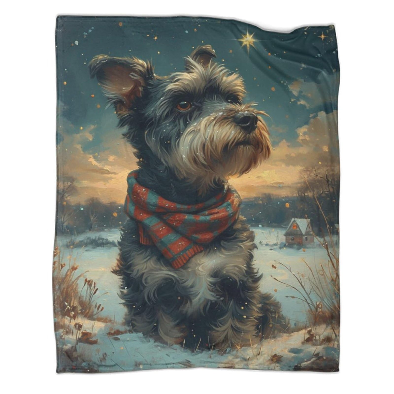 Couverture Yorkshire Terrier chaude contre le froid au lit et bureau