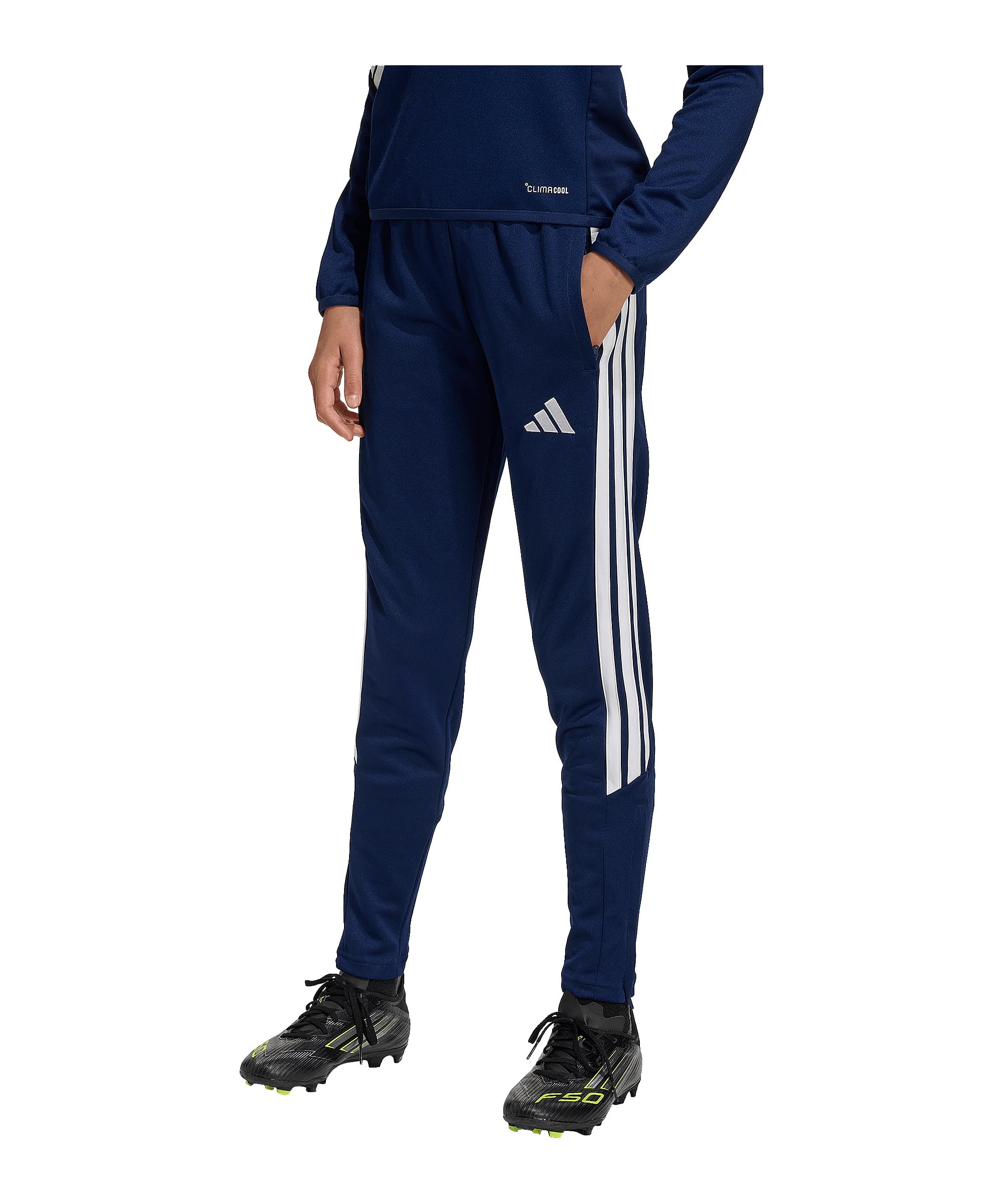 adidas Unisex Kids Tiro 26 League Training Slim Kids Pants, Team Navy Blue 2/White, 3-4 Years