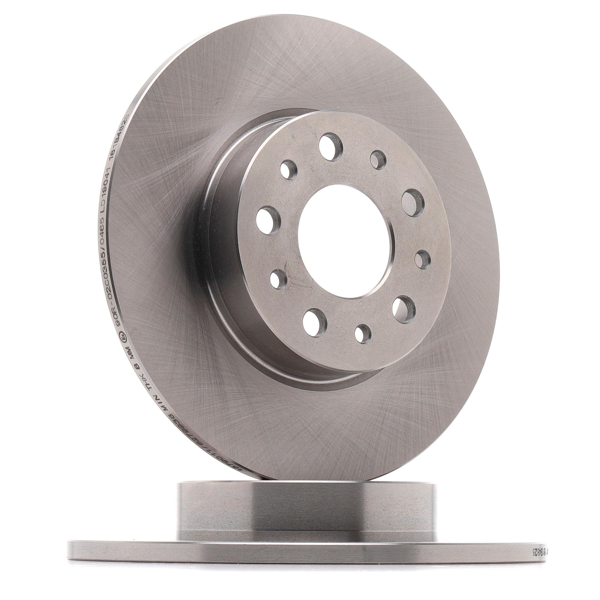 RIDEX 82B1235 2x Disco freno Posteriore senza viti/bulloni Compatibilità con FIAT 500L 351, 352