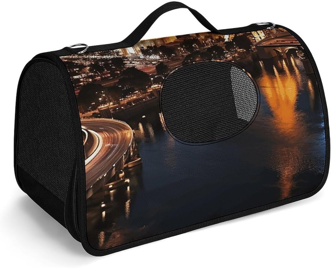 Pet Handbags, Las Vegas Night View Printed Pet Handbags,folding Pet Bags,new Pet Handbags,universal Pet Handbags, 45X26X23.5cm