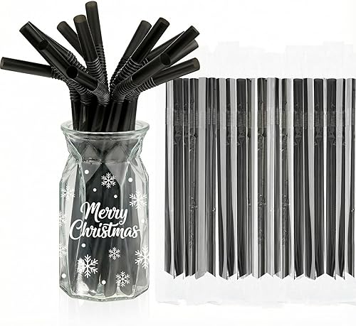 Miniatura 8 de 300 pajitas grandes para batidos, pajitas grandes envueltas individualmente, pajitas de té de burbujas a rayas, 9.06 pulgadas, pajitas de plástico