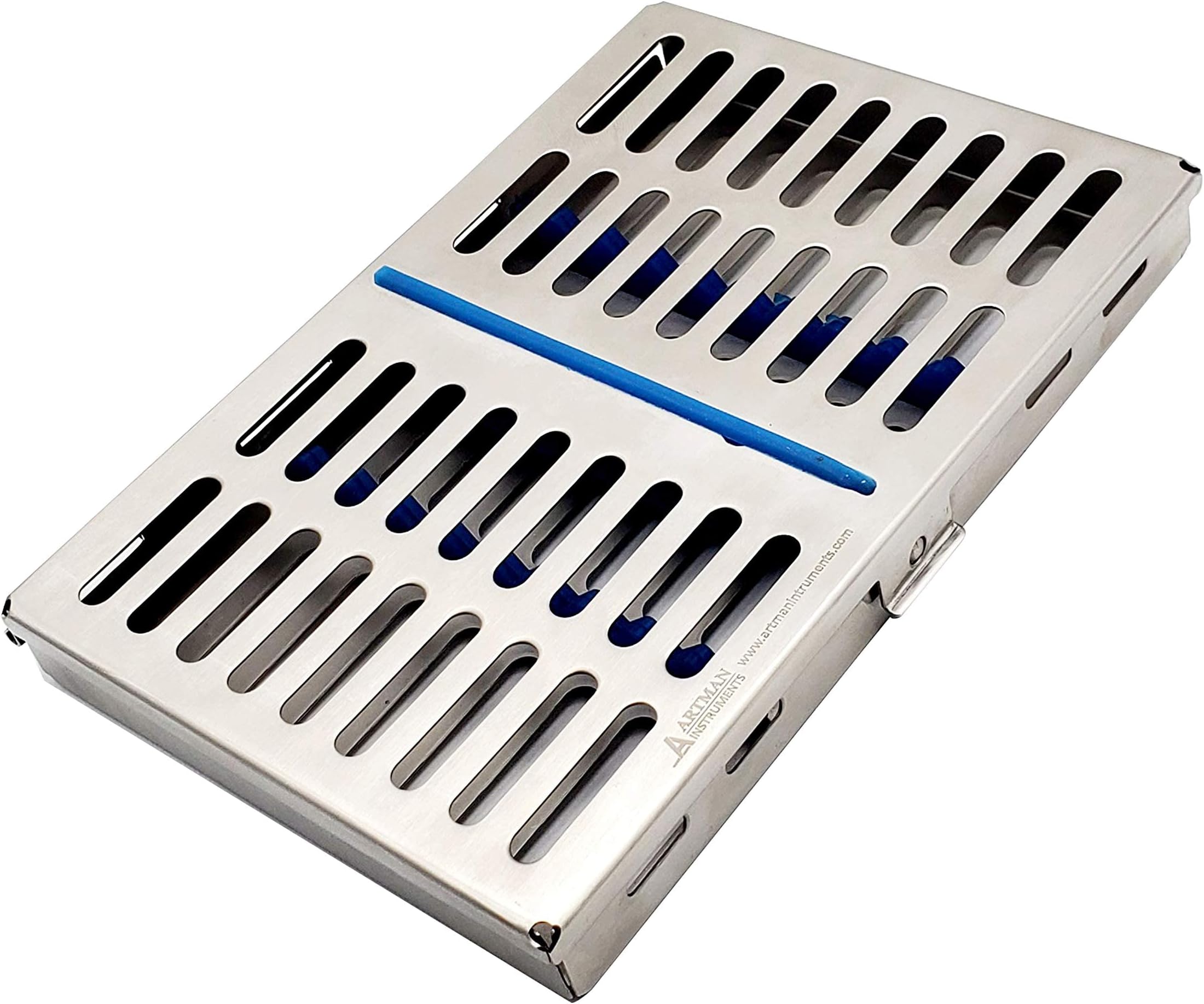 Sterilization cassette tray rack for 10 instruments dental surgical lab 7.25"X5"X0.9"