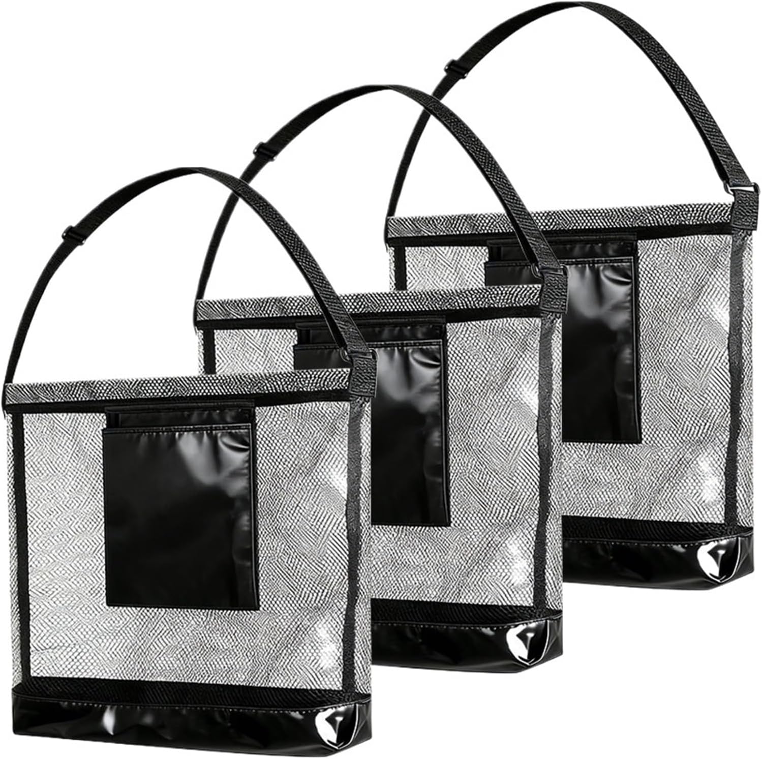 3pcs Outdoors Foldable Harvest Picking Bag Large Dual Pockets Breathable Fruits Mushrooms Oxford Garden Portable Storage Tote For Outdoor