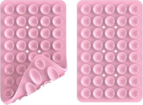 Miniatura 12 de Soporte de silicona de doble cara con succión para teléfono, manos libres desmontable y soporte de agarre fuerte para selfies y videos, compatible