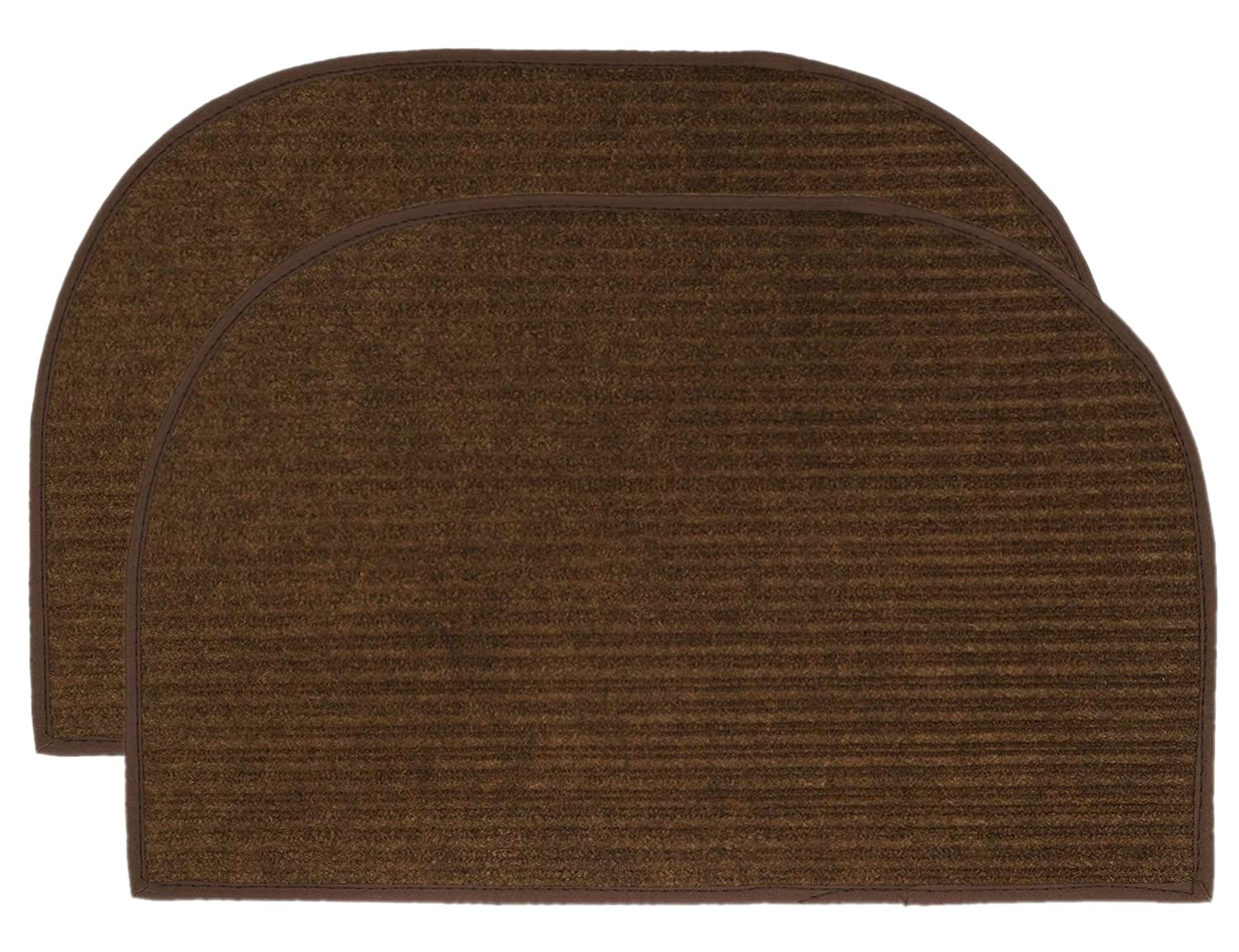 Kuber Industries D Shape Strips Design Microfiber Non-Slip Door Mat for Outdoor, Indoor 21 in. x 13 in. Pack of 2 (Brown) (B0B697MHVG) Amazon Price History, Amazon Price Tracker