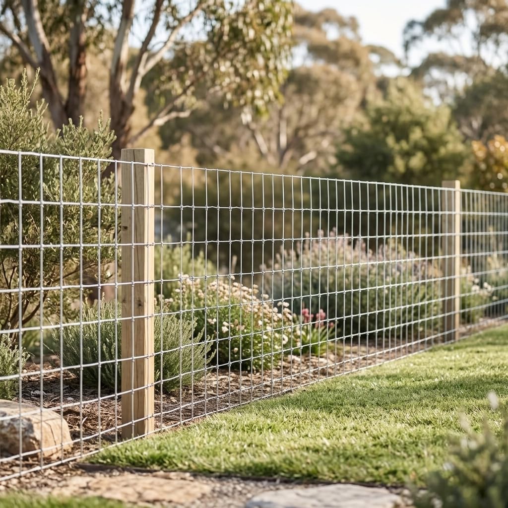 Malla Ganadera Anudada, Cerca Plastificada, Valla Metálica Acero, Red Pastoral para Fincas, 1.5 * 50m