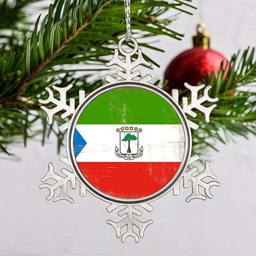 Miniatura 9 de LITTLEGROVE SEEDS Adornos de copo de nieve con la bandera nacional de Francia, adornos de árbol de Navidad de Francia, recuerdo de la ciudad del