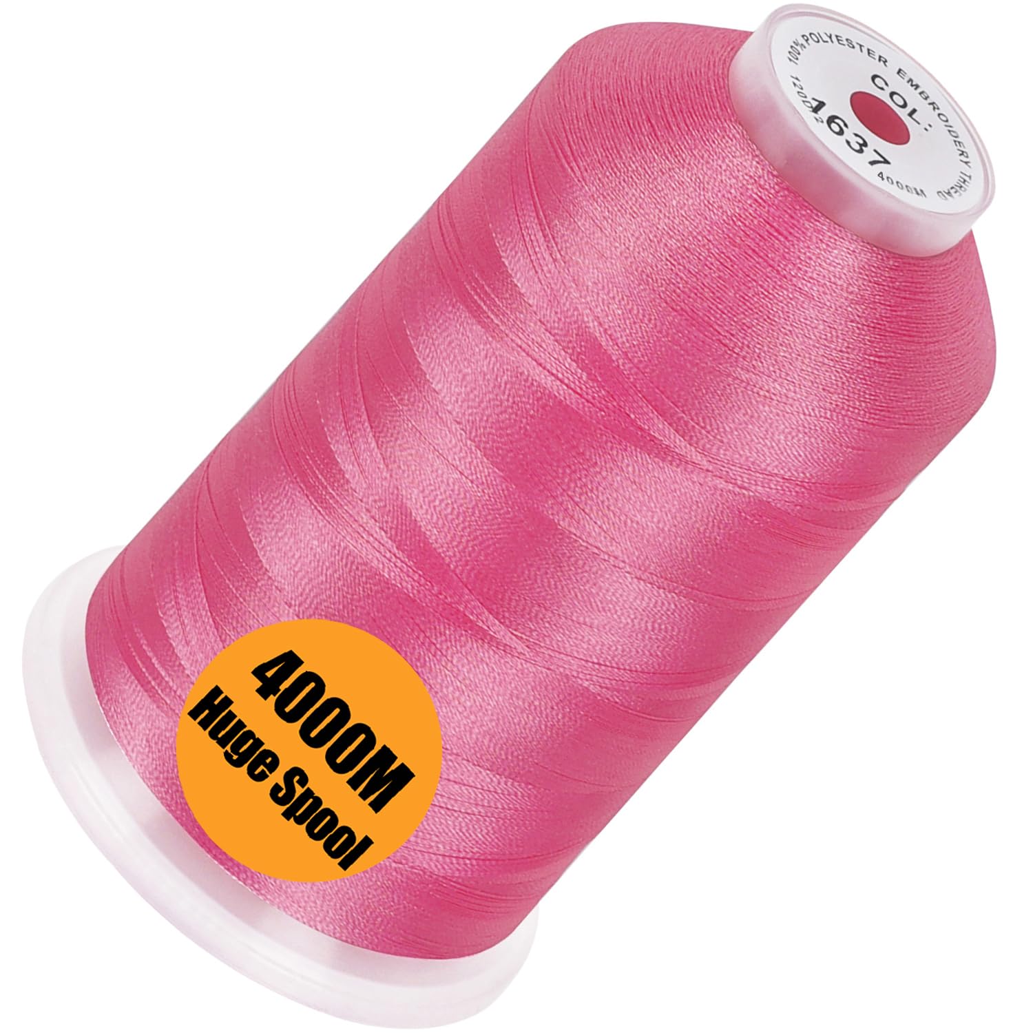 New brothread 4000M Huge Spool Embroidery Machine Thread - Christmas Pink