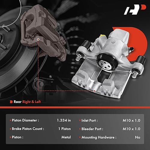Miniatura 2 de A-Premium Conjunto de pinza de freno de disco sin soporte compatible con modelos mini seleccionados - Cooper R50 R53 2003-2006 (desde 042003), R52