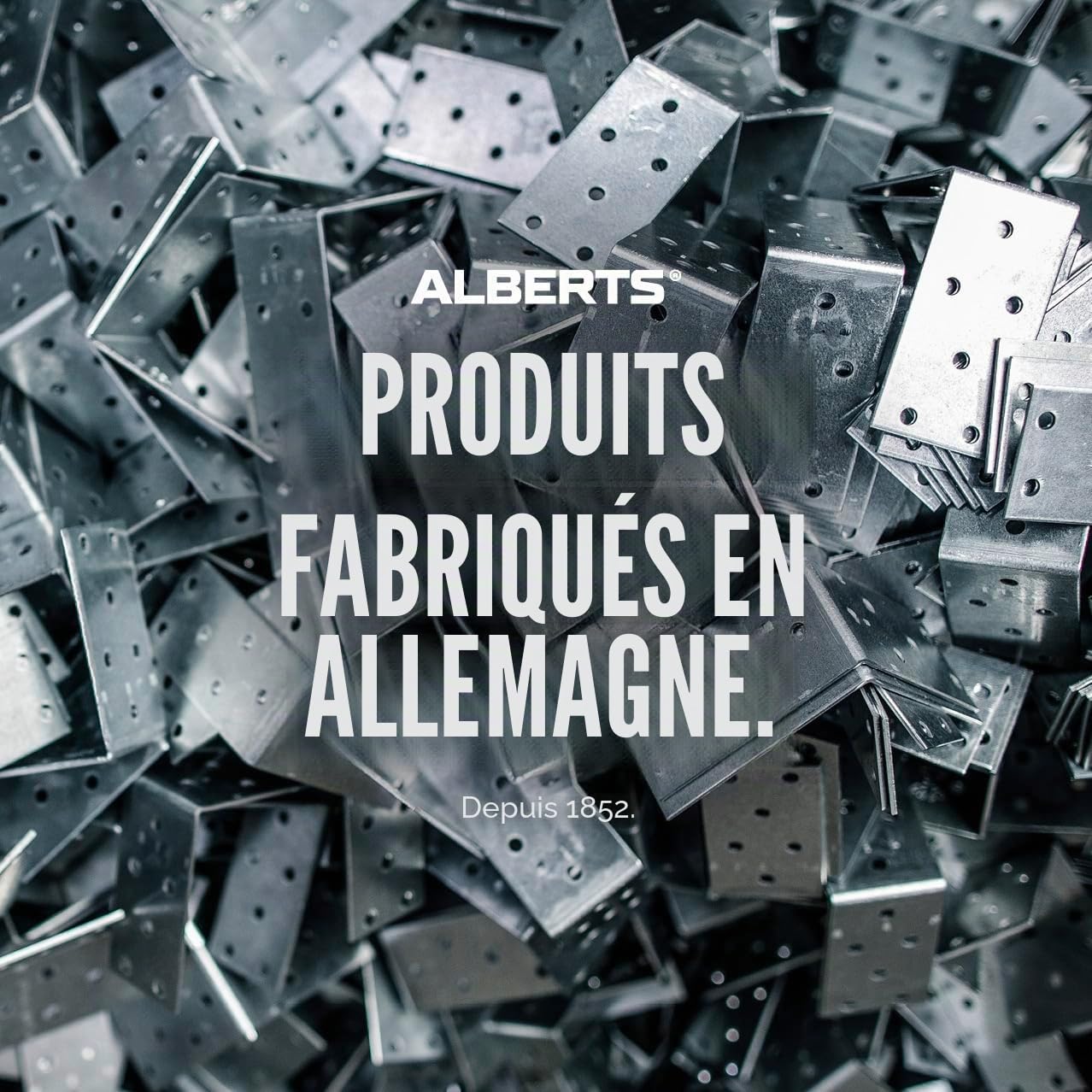 GAH-Alberts 837563 Équerre d'assemblage renforcée avec nervure | galvanisée Sendzimir | 90 x 90 x 65 mm | kit de 50