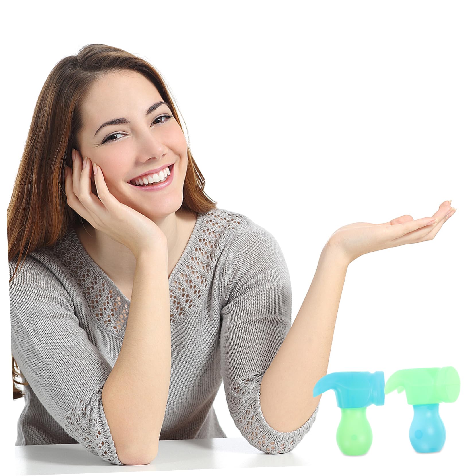 BESPORTBLE Relief Hammer Toy for Boys and Girls 20pcs 3D Luminous Gravity Radish Mallet Safe Material Interactive Play