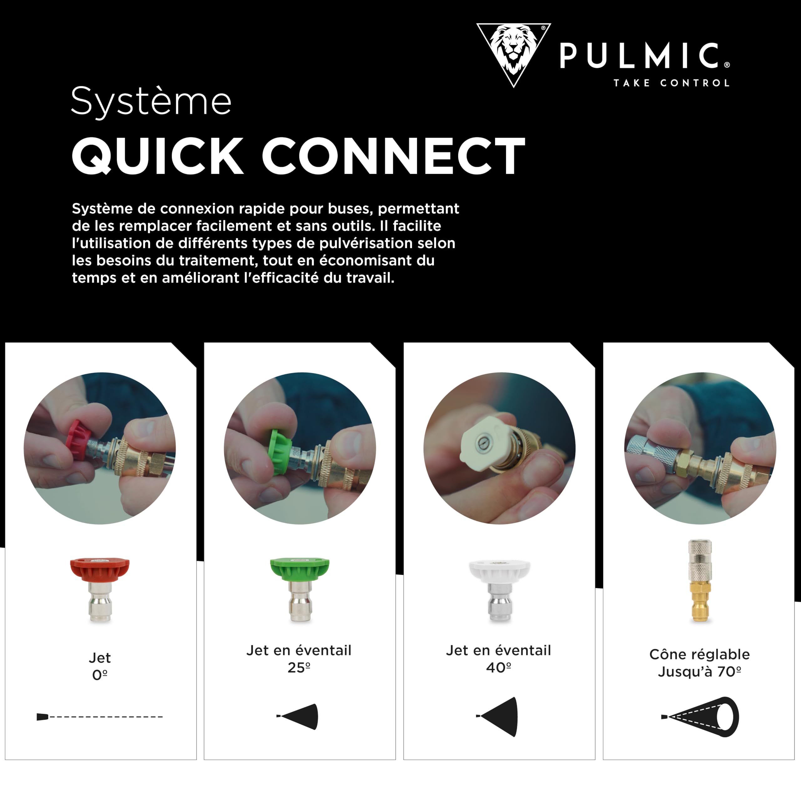 PULMIC Pegasus 15 Pulvérisateur Électrique 15 L 25 V Max 7 Bars 3 Vitesses Buses Interchangeables