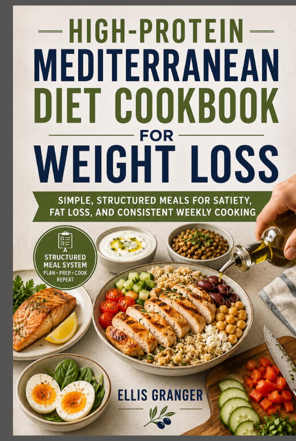 High-Protein Mediterranean Diet Cookbook for Weight Loss: Simple, Structured Meals for Satiety, Fat Loss, and Consistent Weekly Cooking
