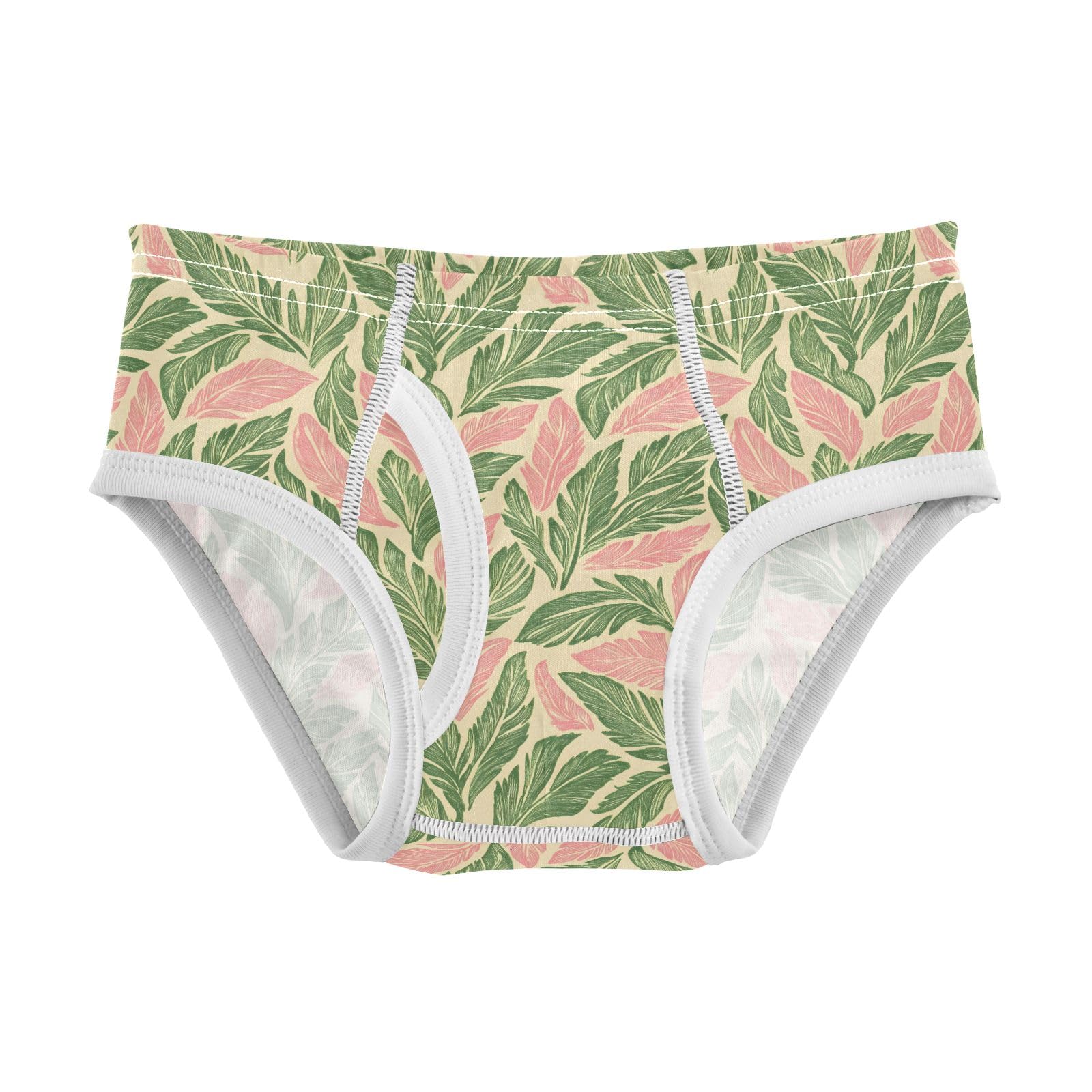 senya Baby Toddler Boys Underwear Kids Exclusive Boxer Briefs Comfort 2T Pink and Green Leaves